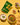 Turmeric powder packet with a bowl of food on a yellow background