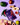 Red chili powder package surrounded by vegetables on a purple background
